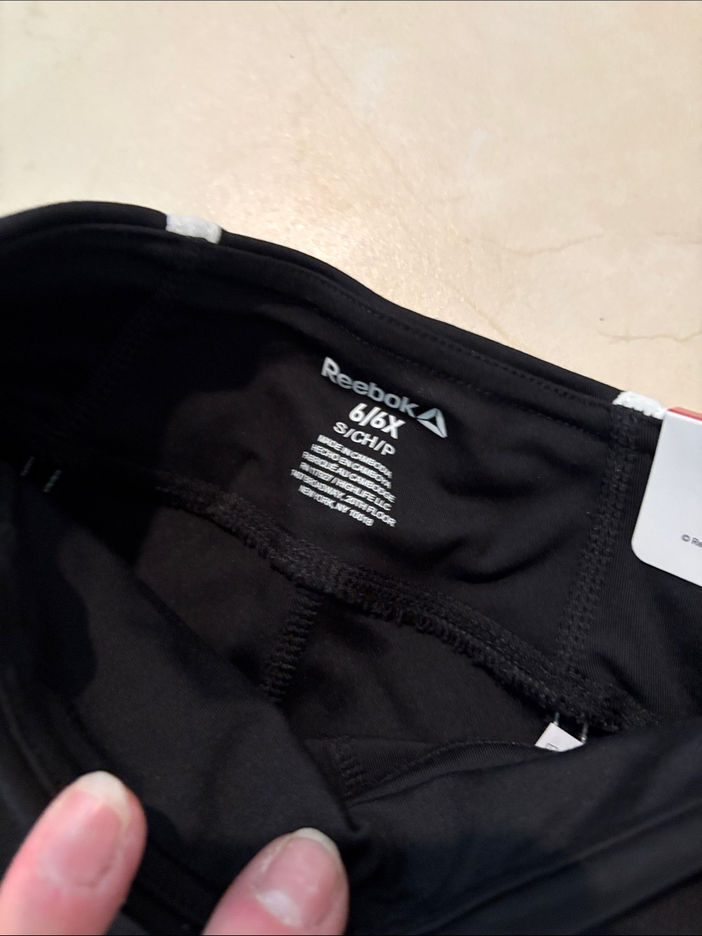 NWT Reebok girls sz 6 leggings 1202 - Picture 4 of 5